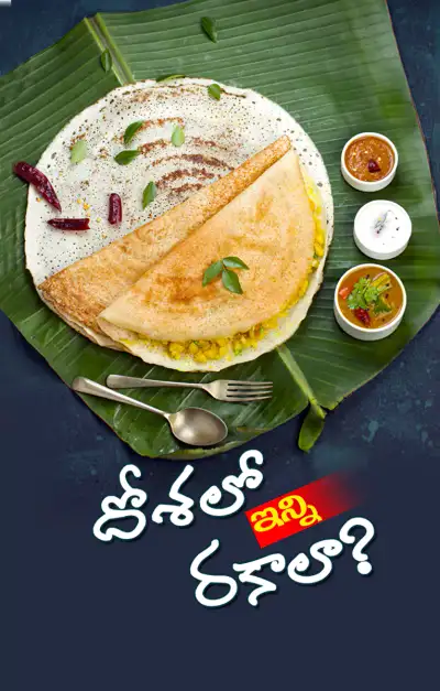 ప్లెయిన్‌దోశ  మసాలాదోశ  రవ్వదోశ   ఎన్నిరకాలో  